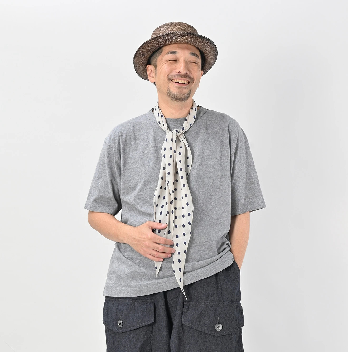 45R(フォーティファイブアール) |天竺の90845星Tシャツ（トップ）