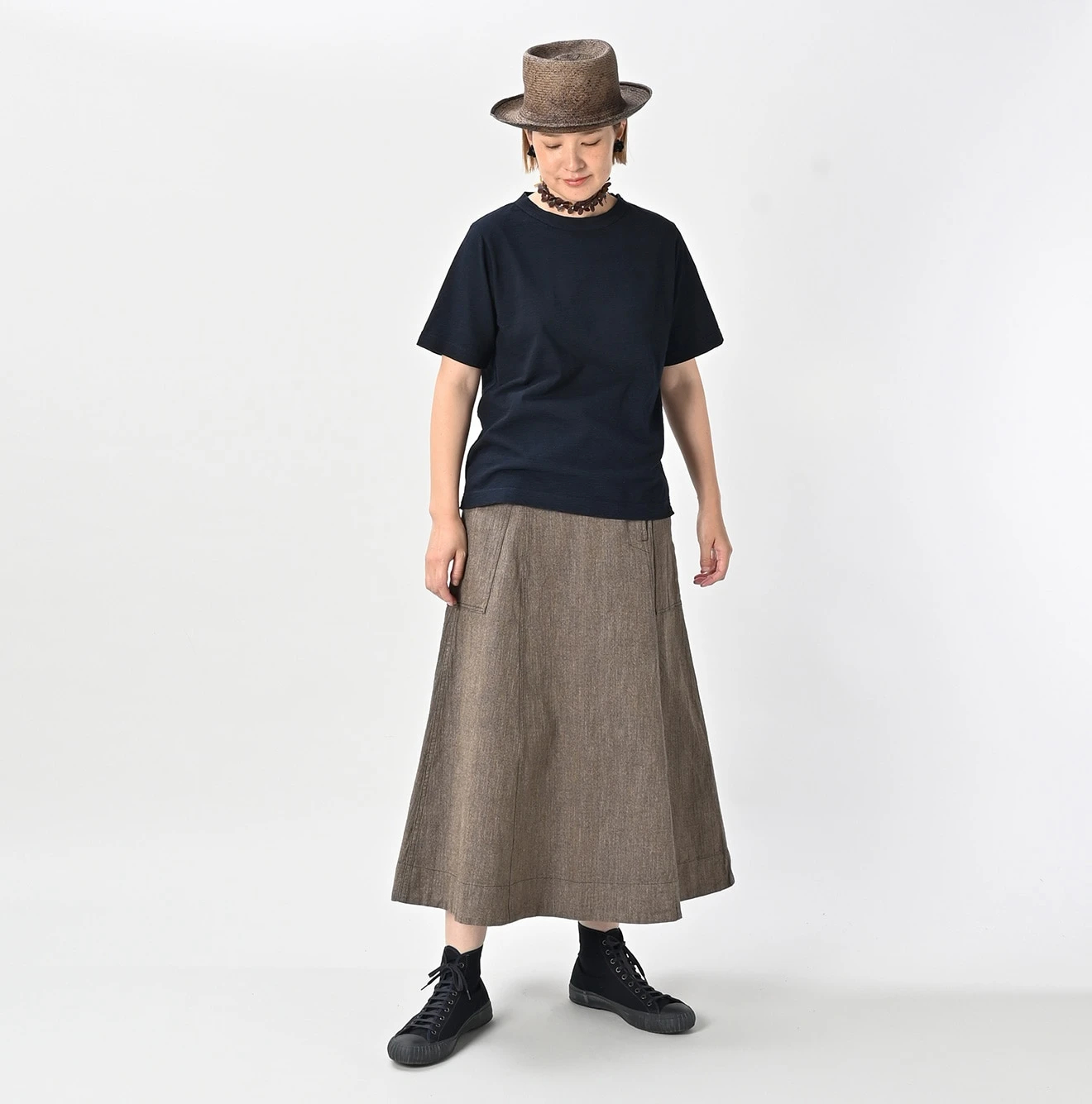 45R(フォーティファイブアール) |天竺の90845星Tシャツ（影色納戸）