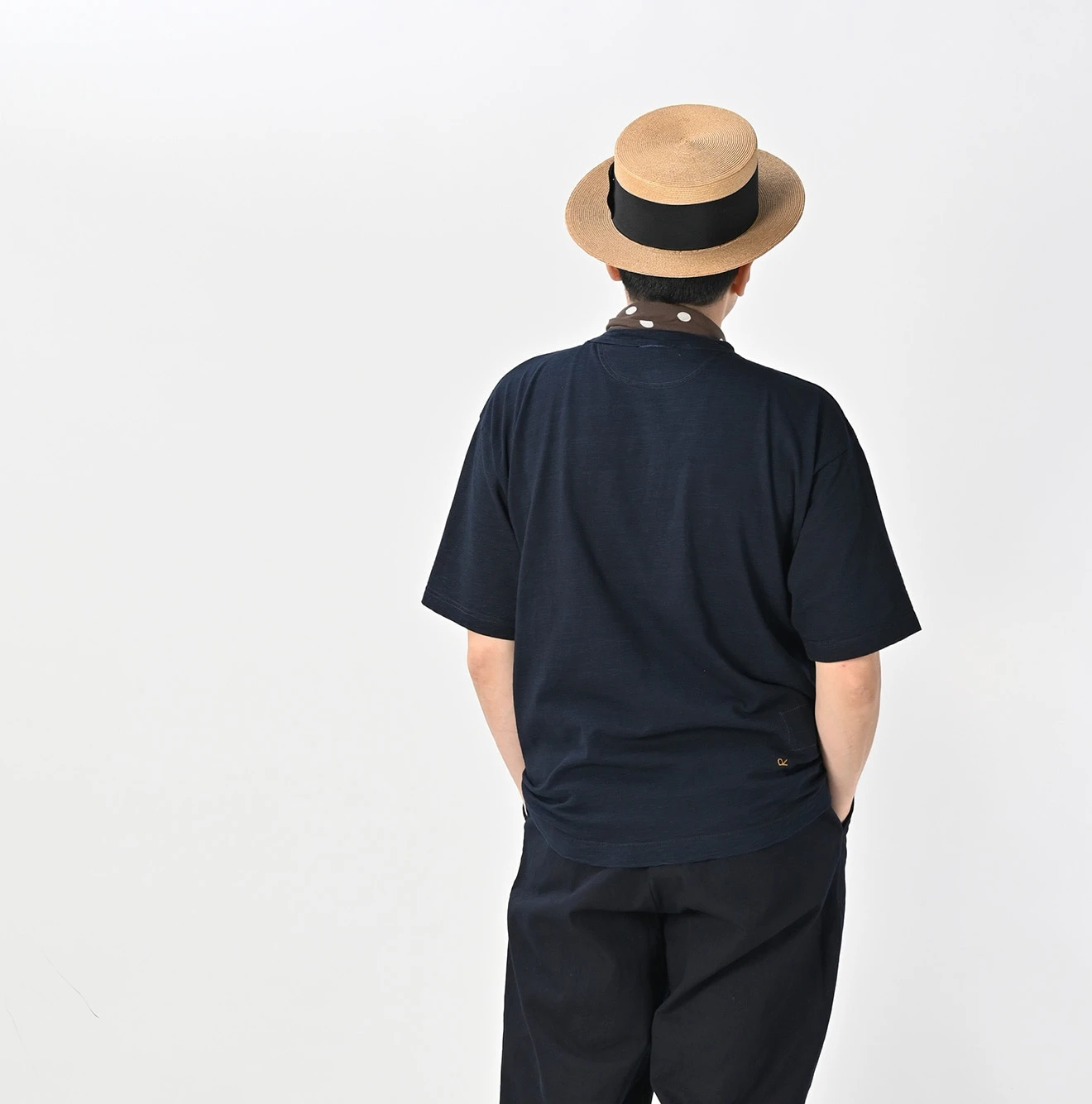 45R(フォーティファイブアール) |天竺の90845星Tシャツ（影色納戸）