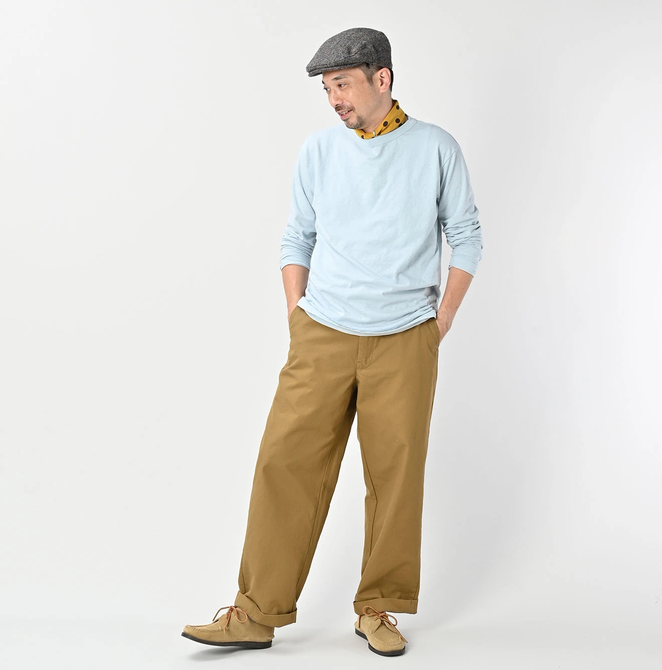 45R(フォーティファイブアール) |天竺の90845星長袖Ｔシャツ