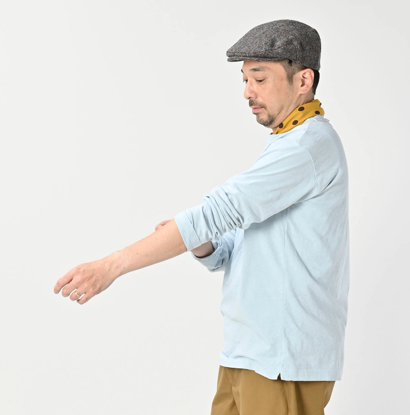 45R(フォーティファイブアール) |天竺の90845星長袖Ｔシャツ