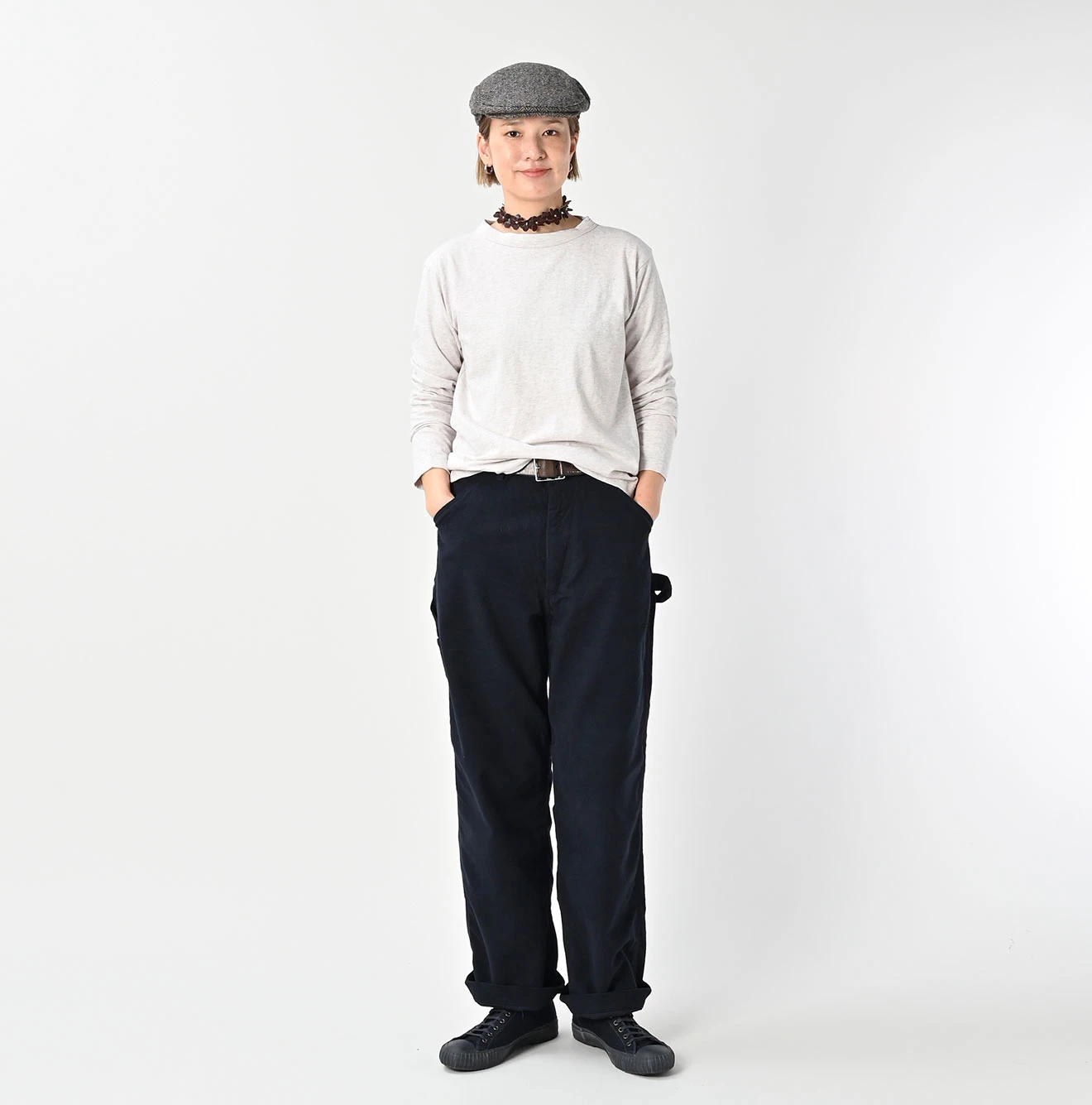 45R（フォーティファイブアール）| 天竺の90845星長袖Tシャツ（トップ