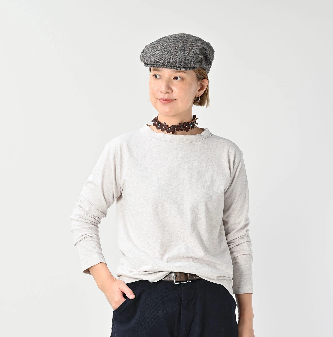 45R（フォーティファイブアール）| 天竺の90845星長袖Tシャツ（トップ