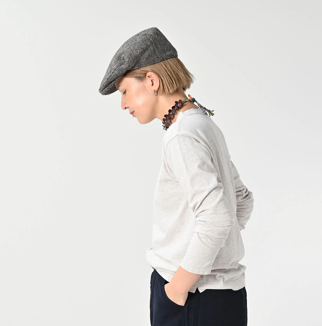 45R（フォーティファイブアール）| 天竺の90845星長袖Tシャツ（トップ
