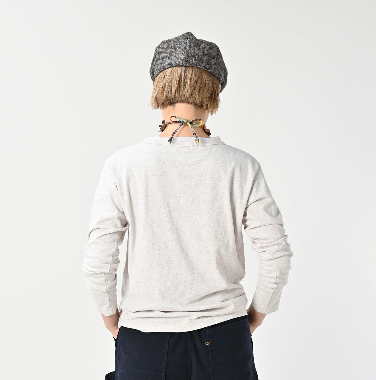 45R（フォーティファイブアール）| 天竺の90845星長袖Tシャツ（トップ
