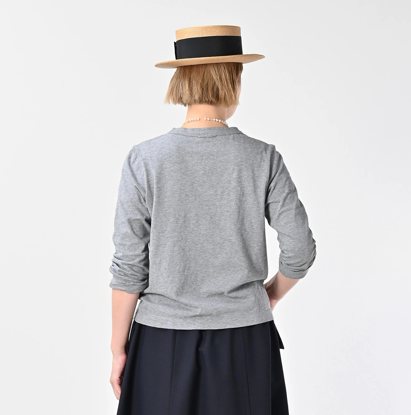 45R（フォーティファイブアール）| 天竺の四角Tシャツ（トップ） Long