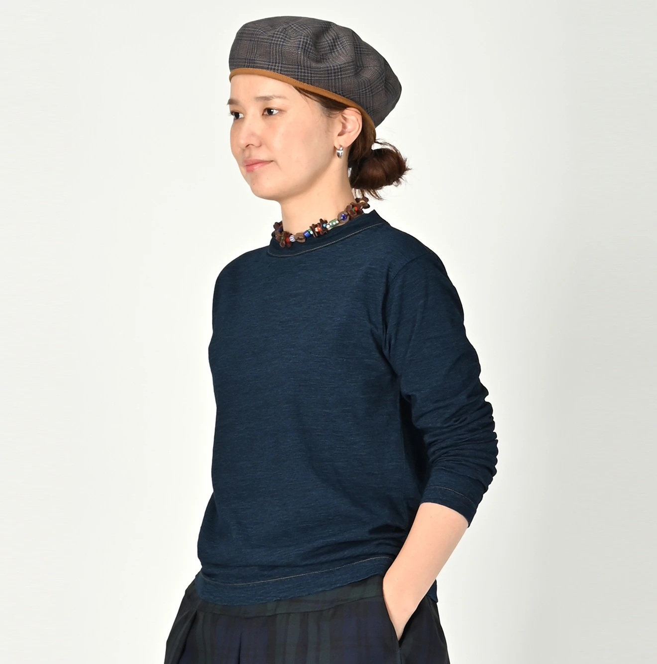 45R（フォーティファイブアール）| 天竺の90845星Tシャツ（インディゴ