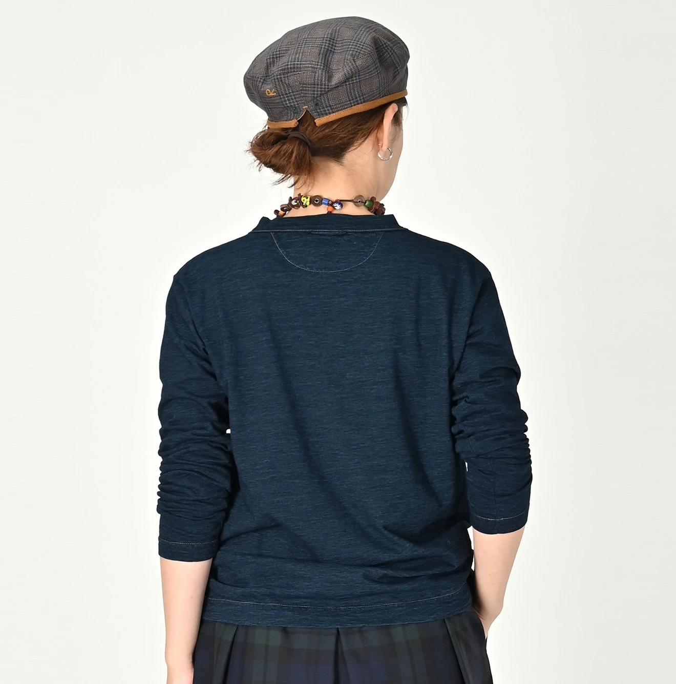 【美品】　45R 天竺の90845星Tシャツ　ロンT クルーネック　ネイビー　Ｓ 45R｜天竺の90845星長袖Tシャツ | Rakuten Fashion(楽天ファッション