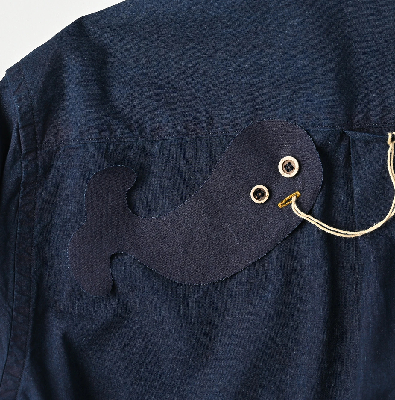 45R(フォーティファイブアール) |バチストの908ピンタックシャツ（インディゴ)