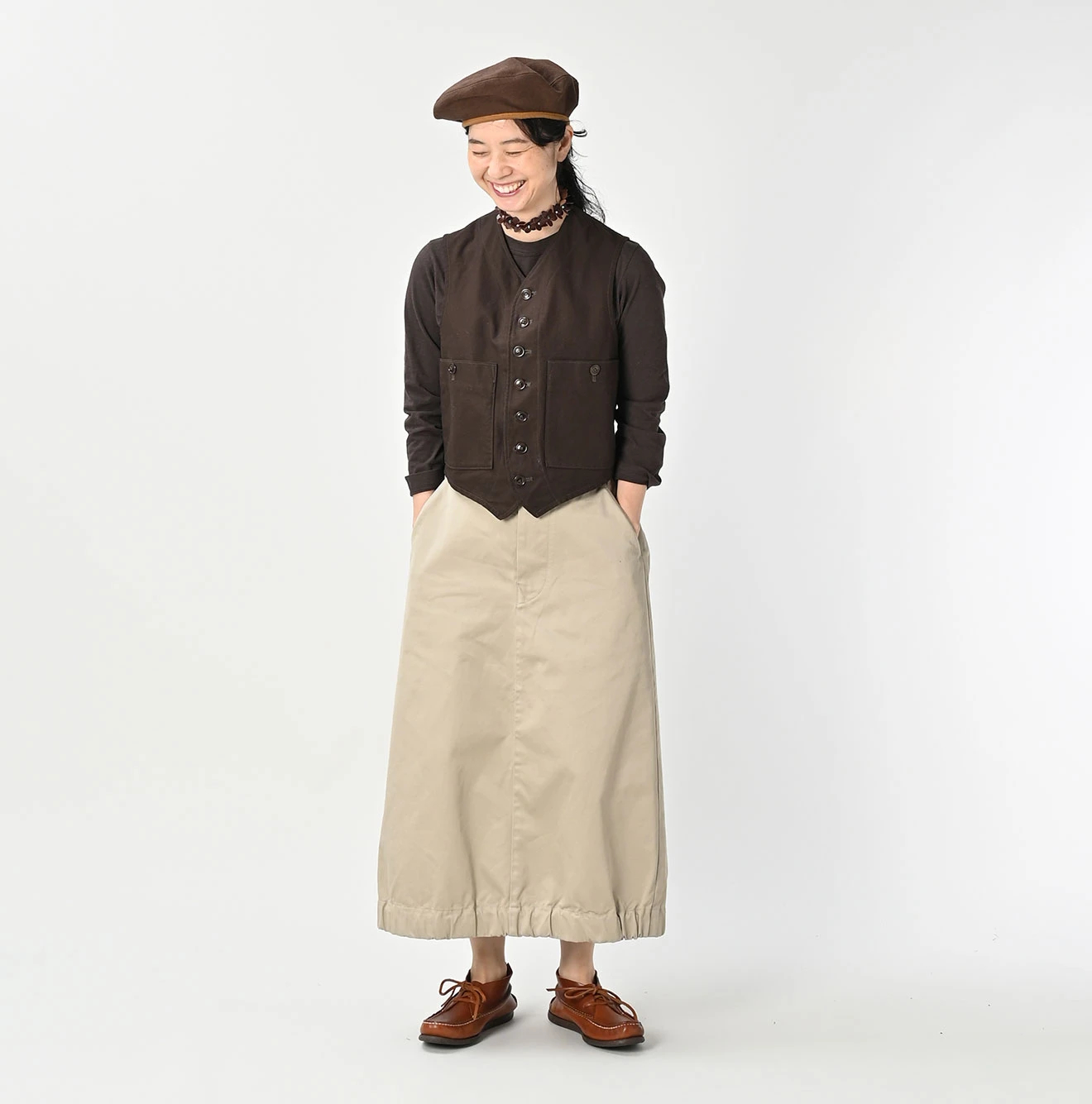 45R(フォーティファイブアール) |双糸チノのチーゴスカート