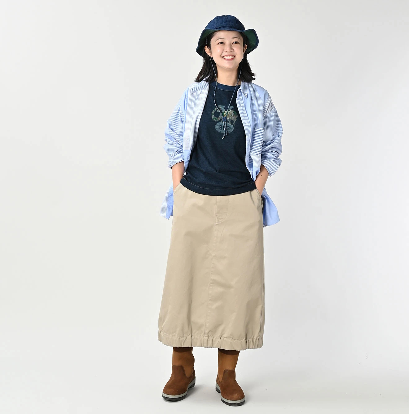 45R(フォーティファイブアール) |双糸チノのチーゴスカート