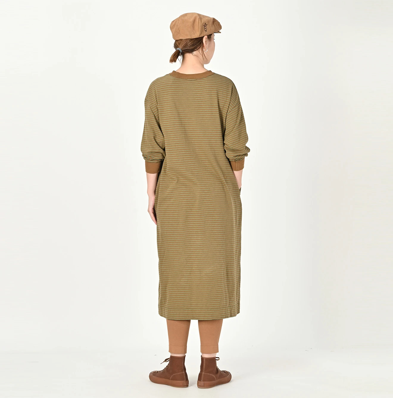 45R(フォーティファイブアール) |縞天竺のドレス