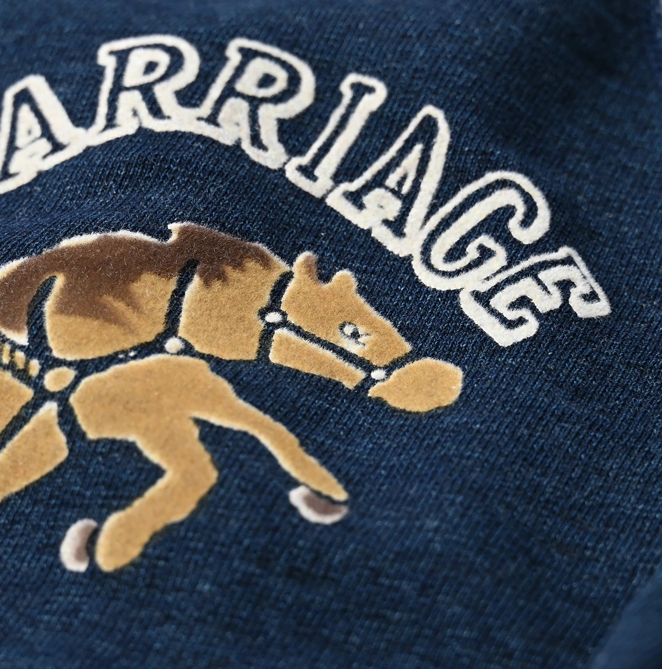 45R(フォーティファイブアール) |幌馬車プリントの908スウェット（インディゴ濃）