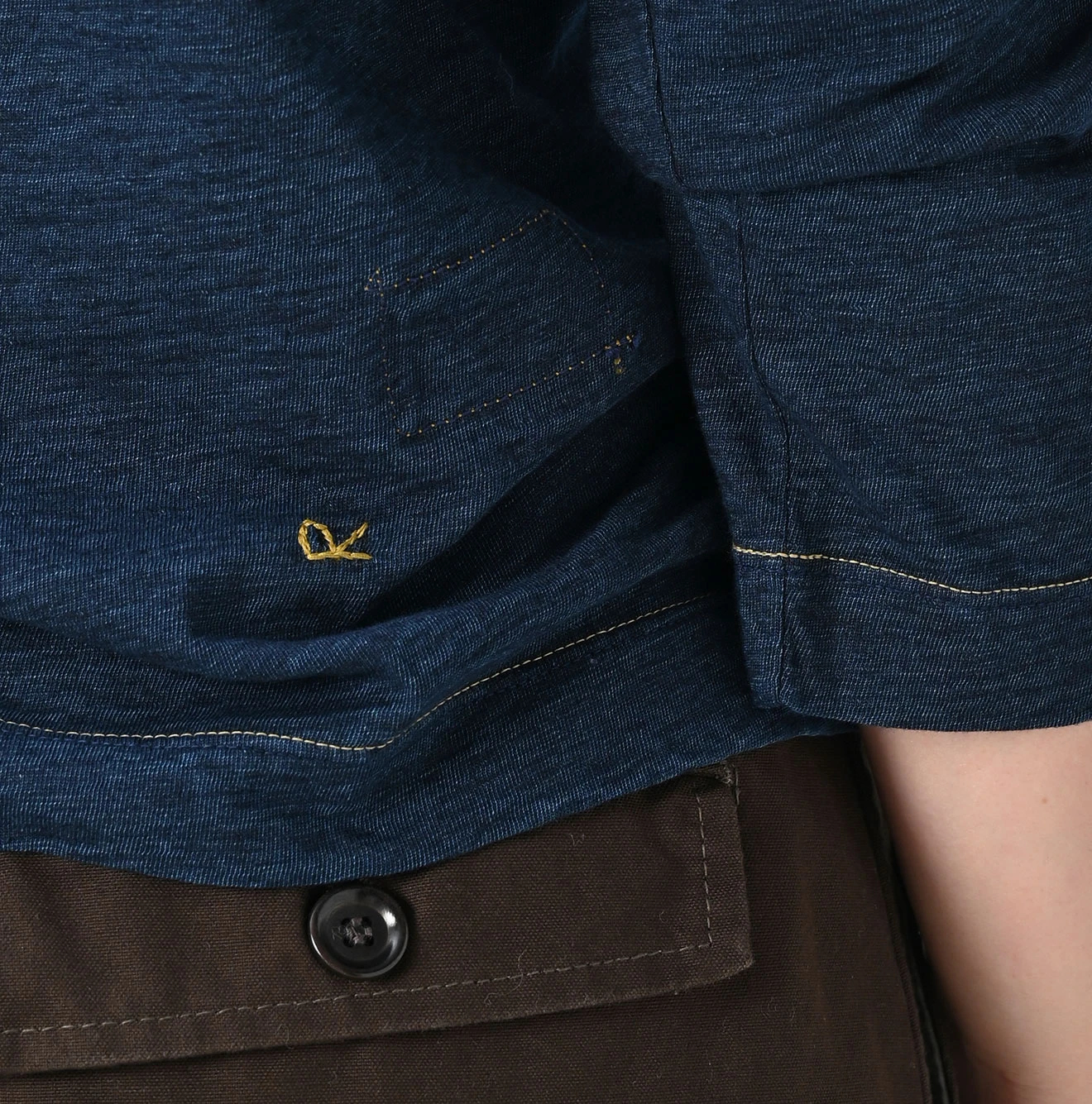 45R(フォーティファイブアール) |天竺の四角Tシャツ（インディゴ濃）