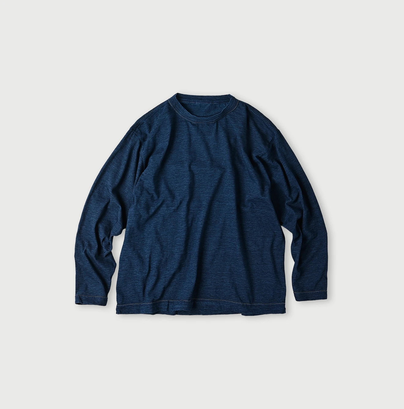 45R パッチワーク× 天竺の908オーシャンTシャツ (再び・インディゴ) 45R（フォーティファイブアール）| ガーゼ天竺の908オーシャンTシャツ