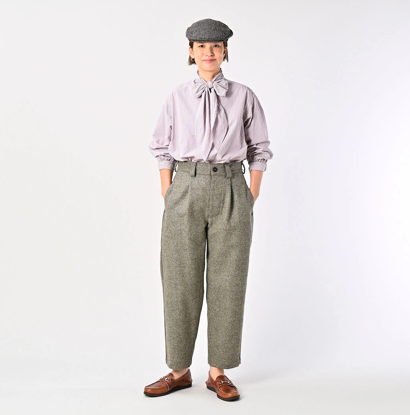 45R(フォーティファイブアール) |180番三子のリボンブラウス