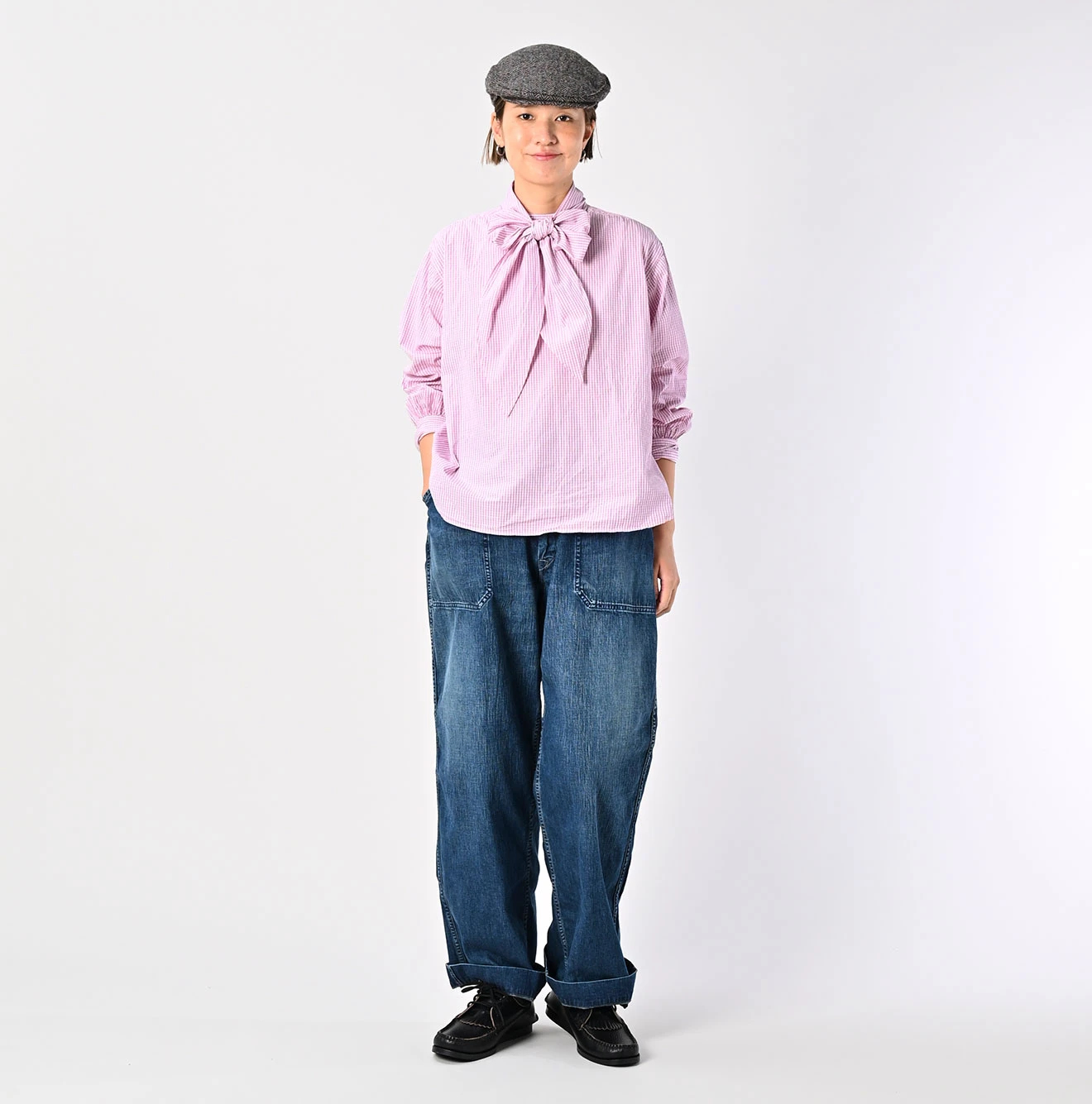 45R(フォーティファイブアール) |180番三子のリボンブラウス