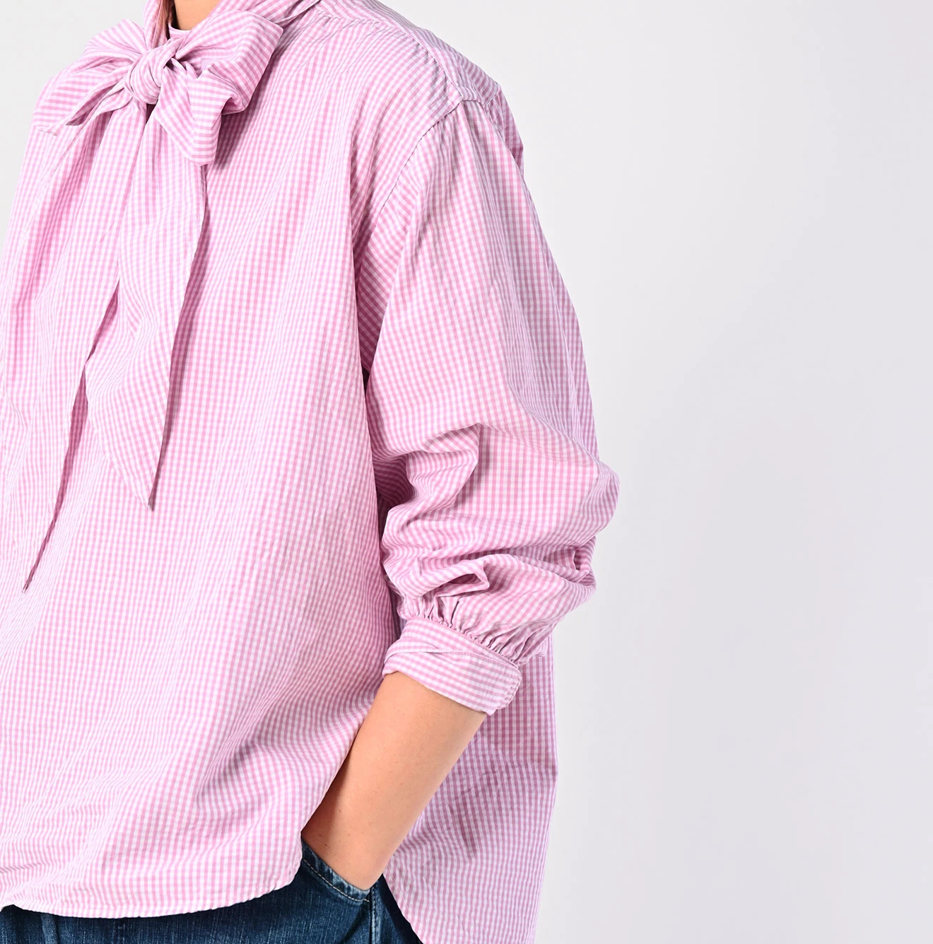 45R(フォーティファイブアール) |180番三子のリボンブラウス