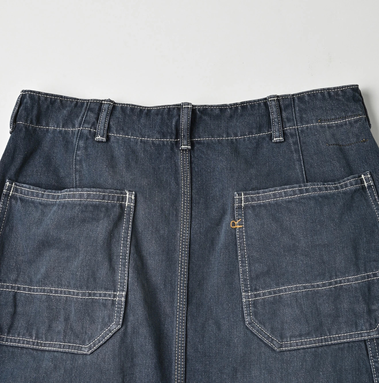 45R(フォーティファイブアール) |ツイードデニムのペインタースカート（重）