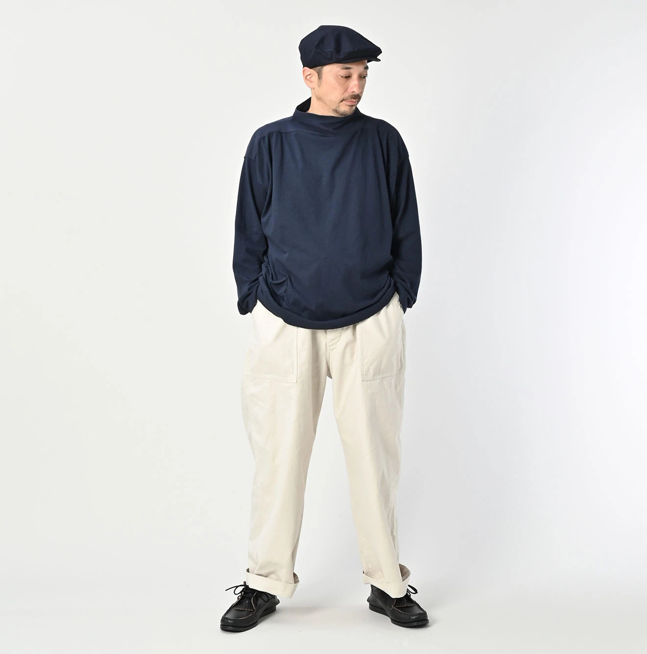 45R(フォーティファイブアール) |バックサテンの908ワイドベイカーパンツ