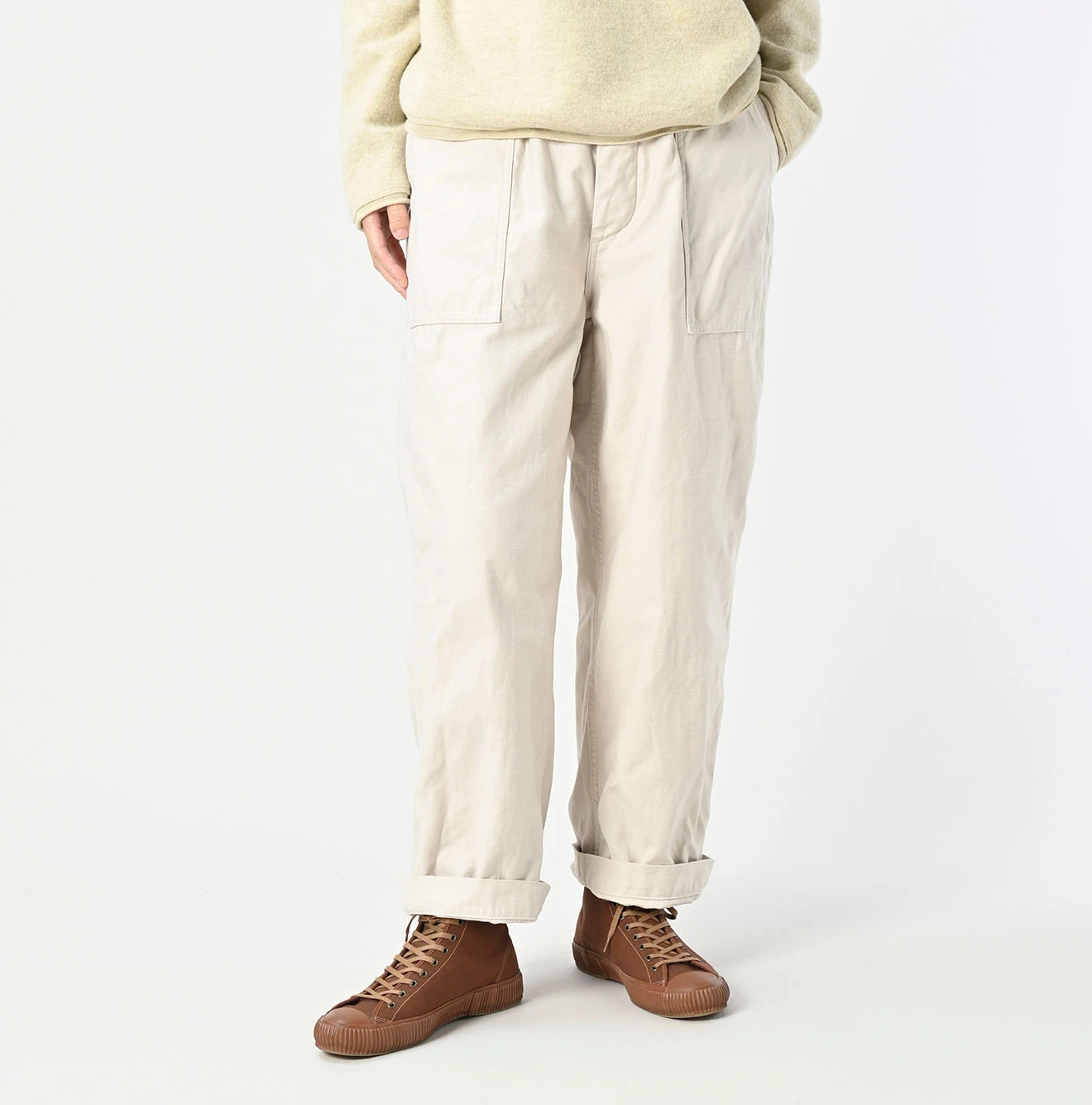 45R(フォーティファイブアール) |バックサテンの908ワイドベイカーパンツ