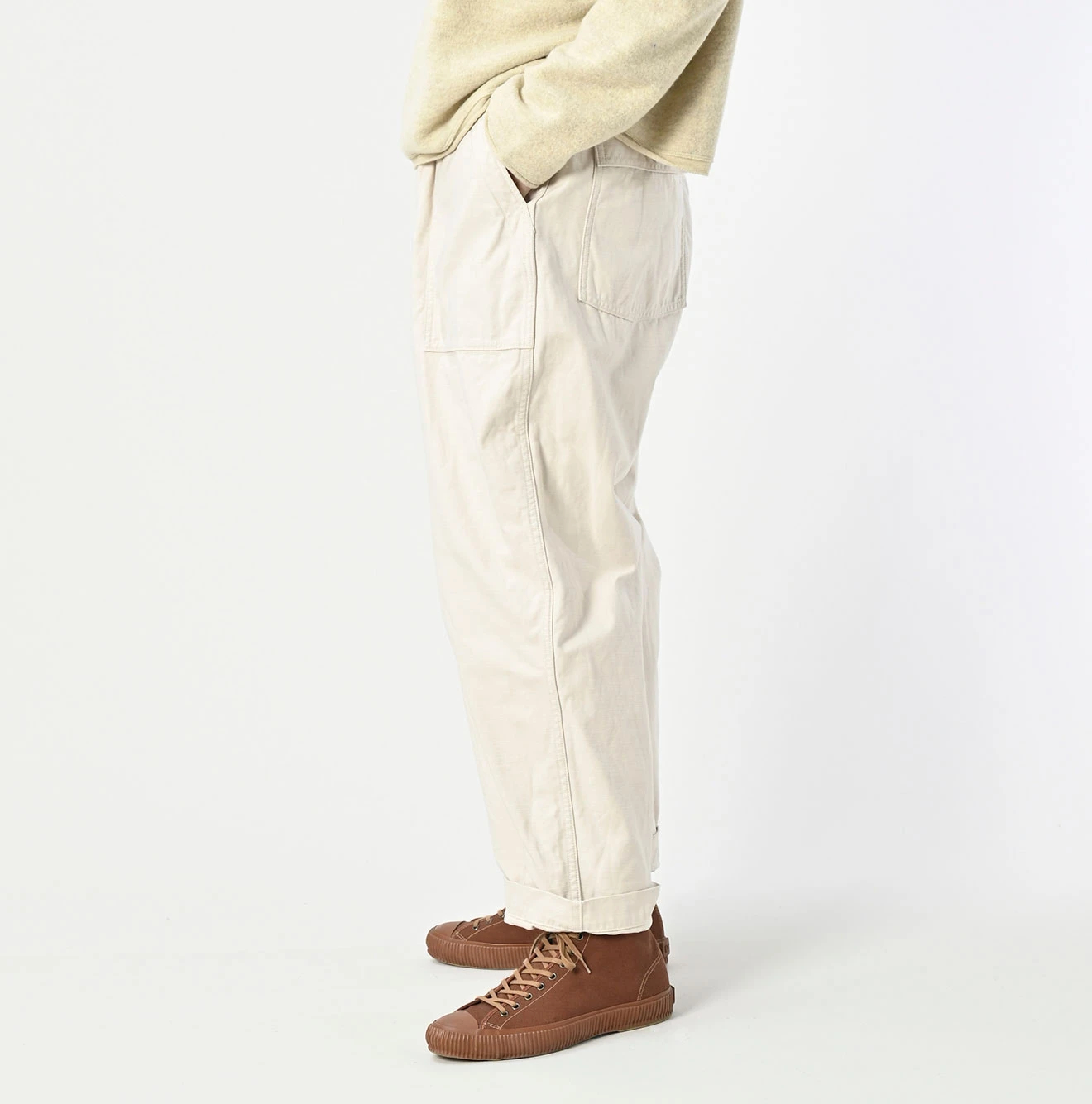 45R(フォーティファイブアール) |バックサテンの908ワイドベイカーパンツ