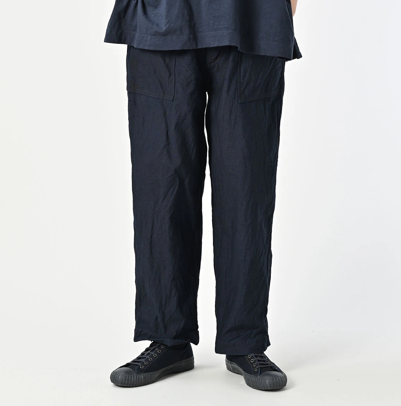 45R(フォーティファイブアール) |バックサテンの908ワイドベイカーパンツ（インディゴ）