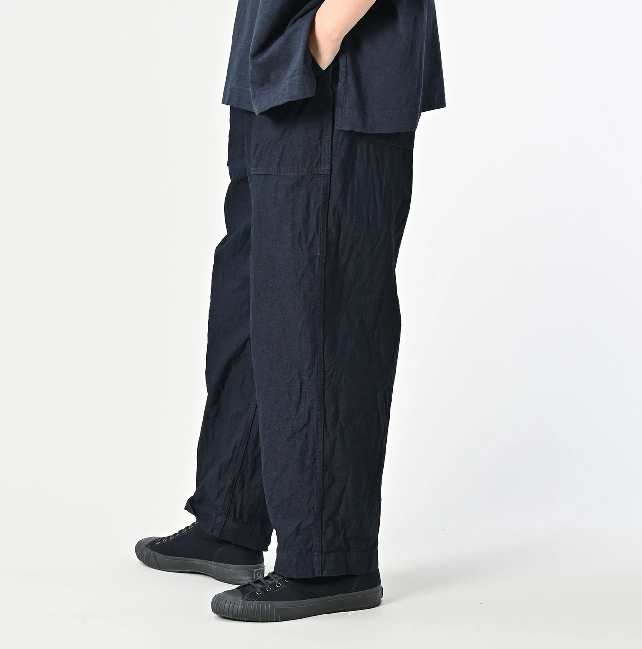 45R(フォーティファイブアール) |バックサテンの908ワイドベイカーパンツ（インディゴ）