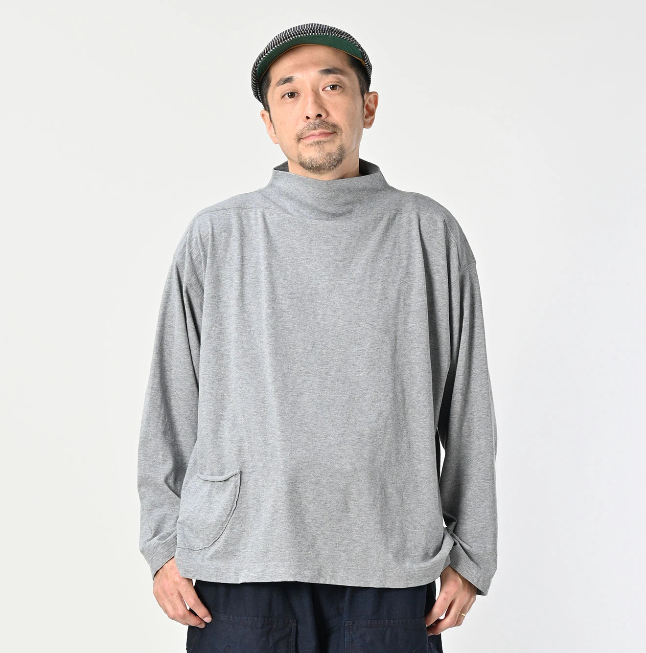 専用です　　　 45R 度詰天竺の908モックネック馬Tシャツ 45R（フォーティファイブアール）| 天竺の908馬モック（トップ） Long