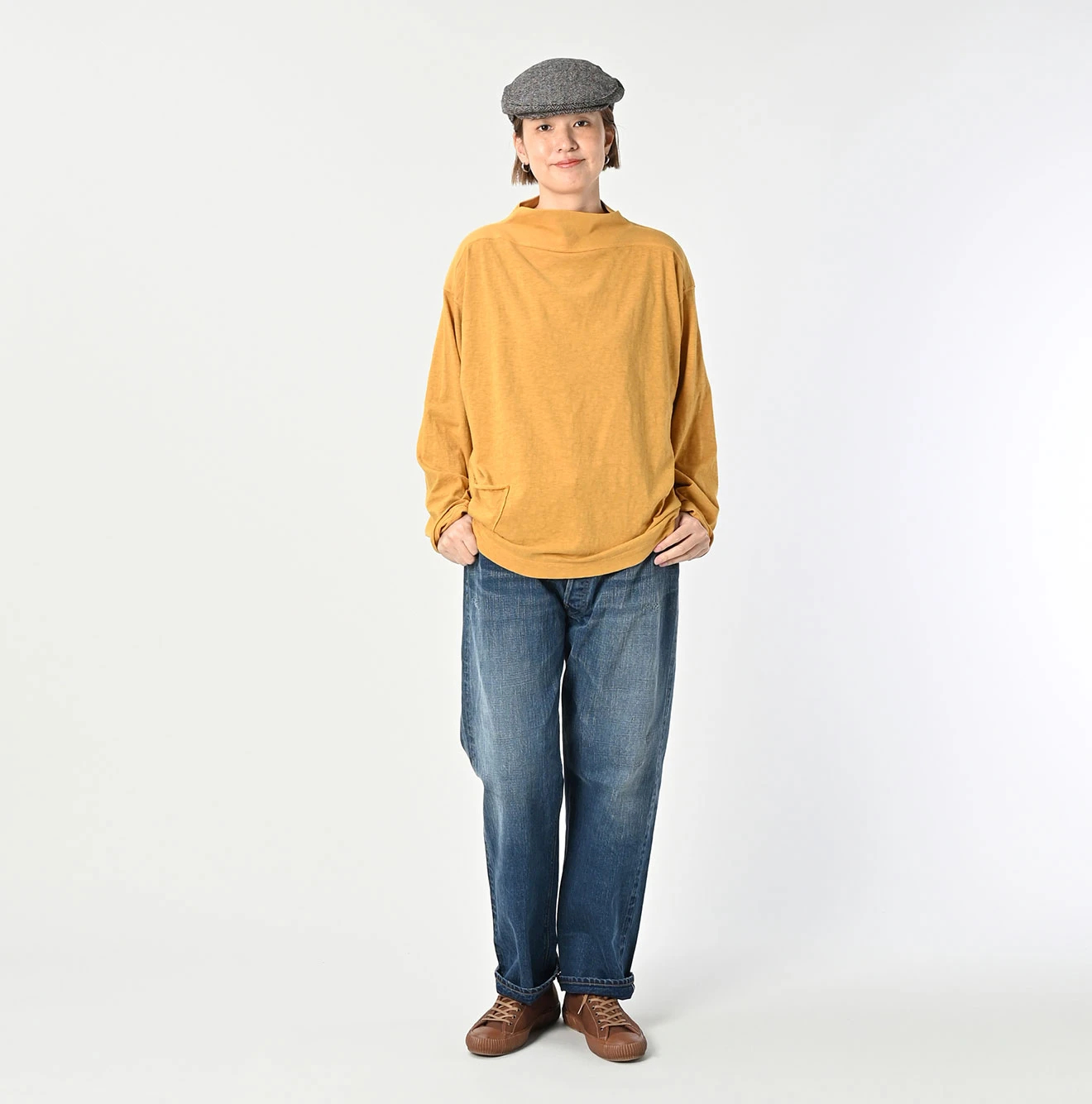 45R（フォーティファイブアール）| 天竺の908馬モック（45草染） Long