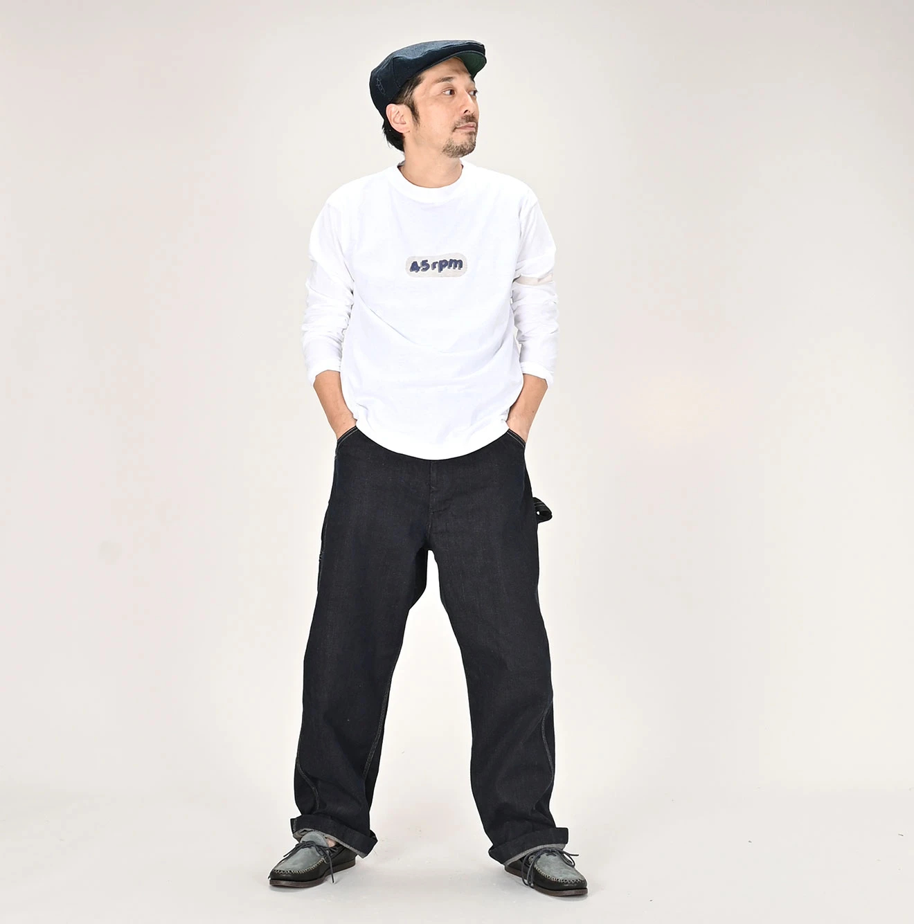 45R(フォーティファイブアール) |シャドーロゴプリントの908Tシャツ