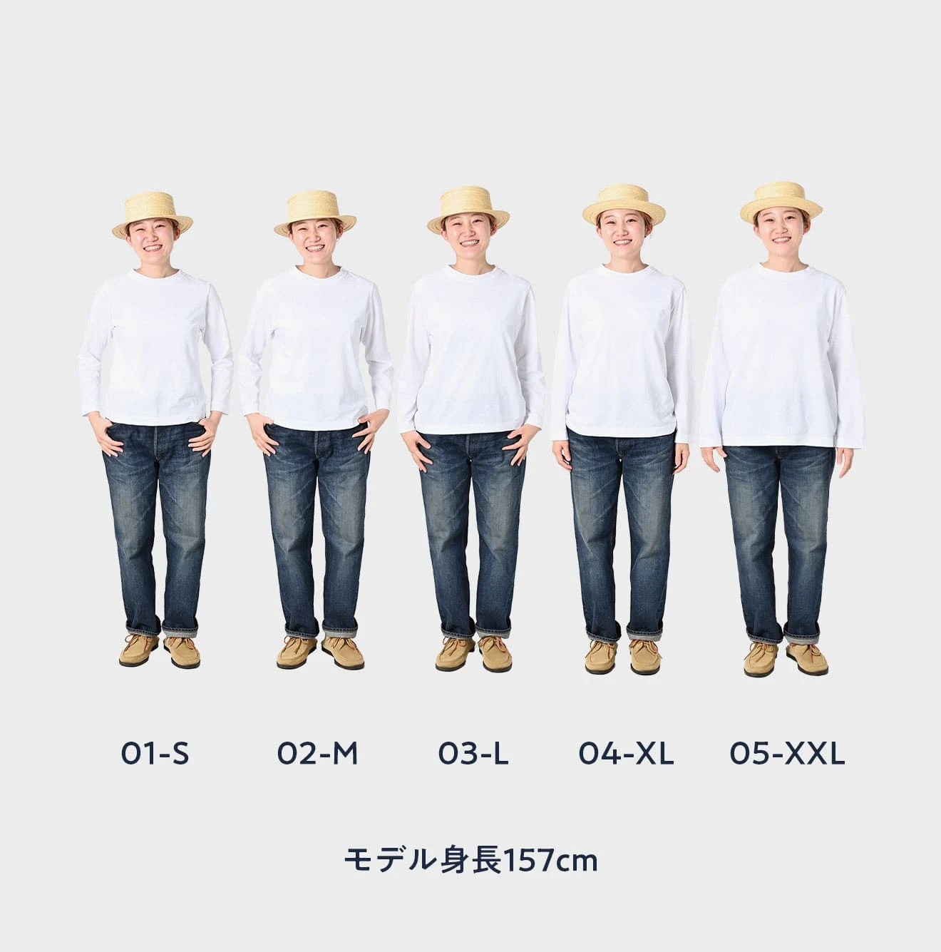 45R（フォーティファイブアール）| 天竺の四角Tシャツ（トップ） Long