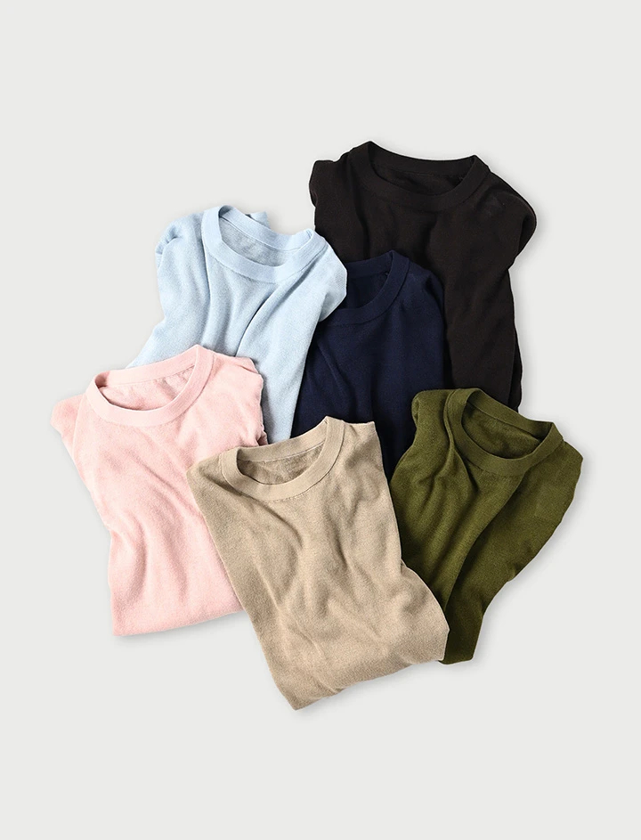 45R（フォーティファイブアール）| ホール超ガーゼの908クルー Sweater