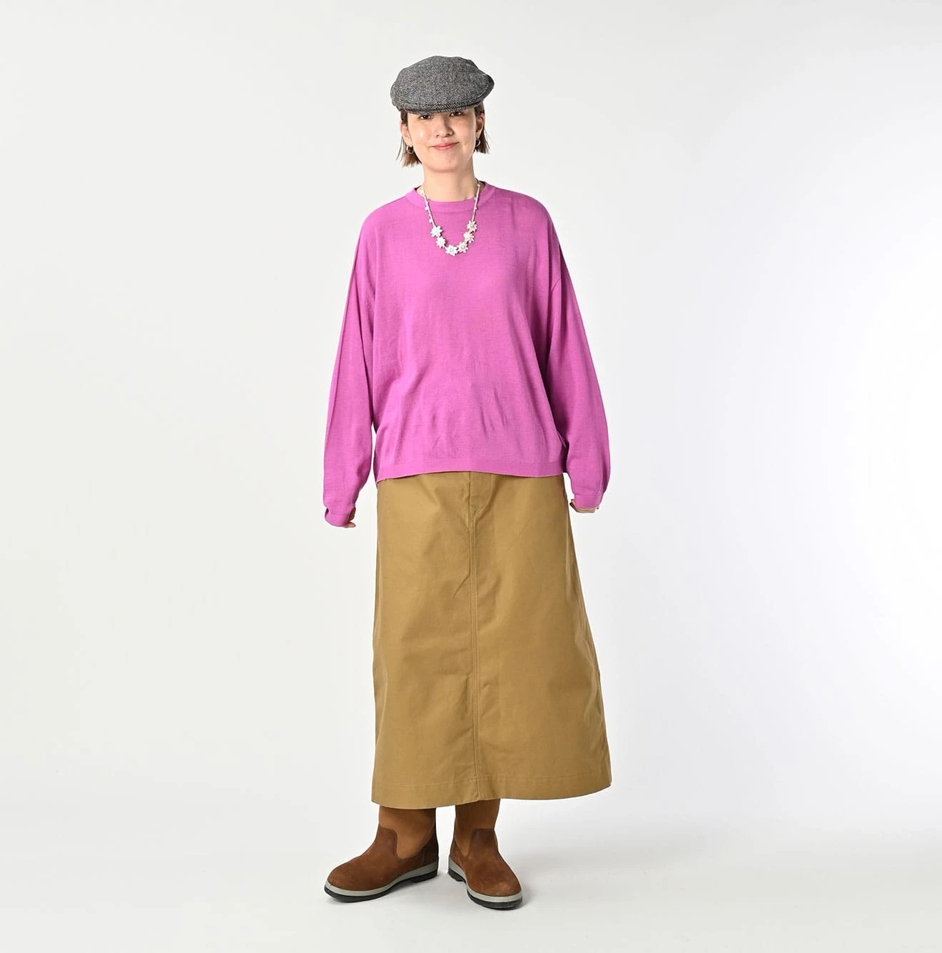 マーズのトップス 45R（フォーティファイブアール）| 天竺のギャザーMシャツ Short