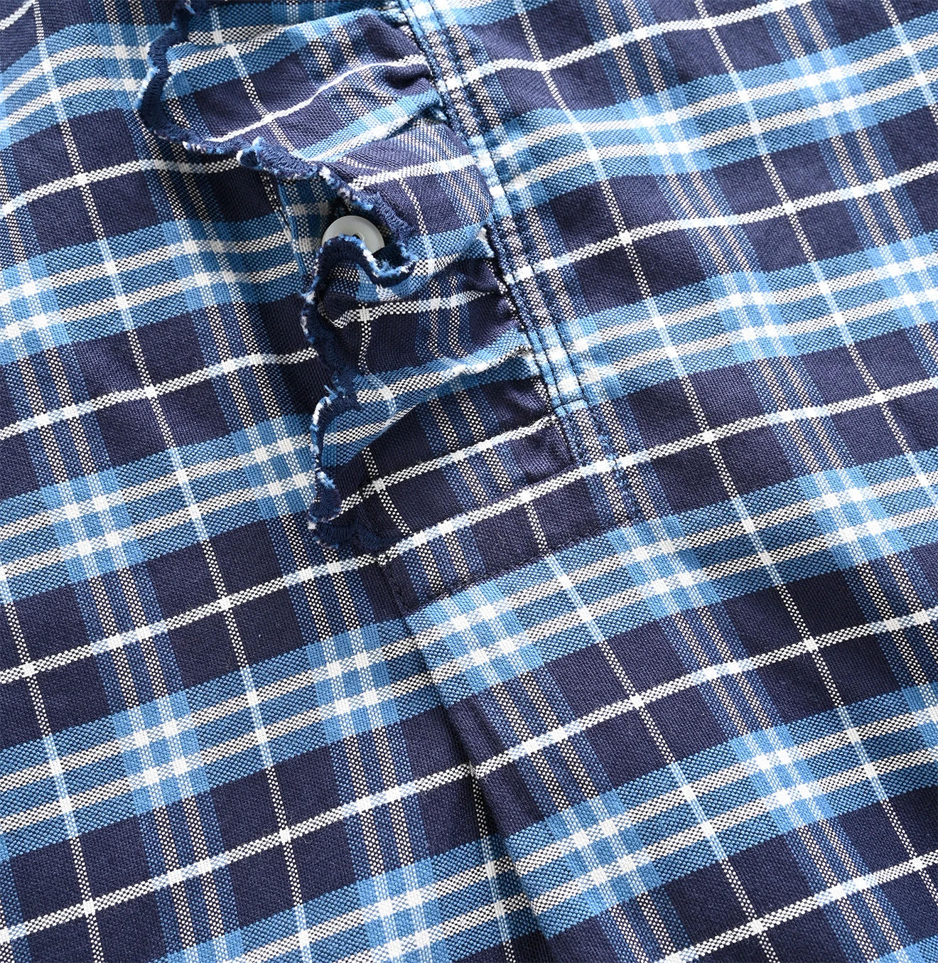 45R(フォーティファイブアール) |薄オックスのカットワークプルシャツ