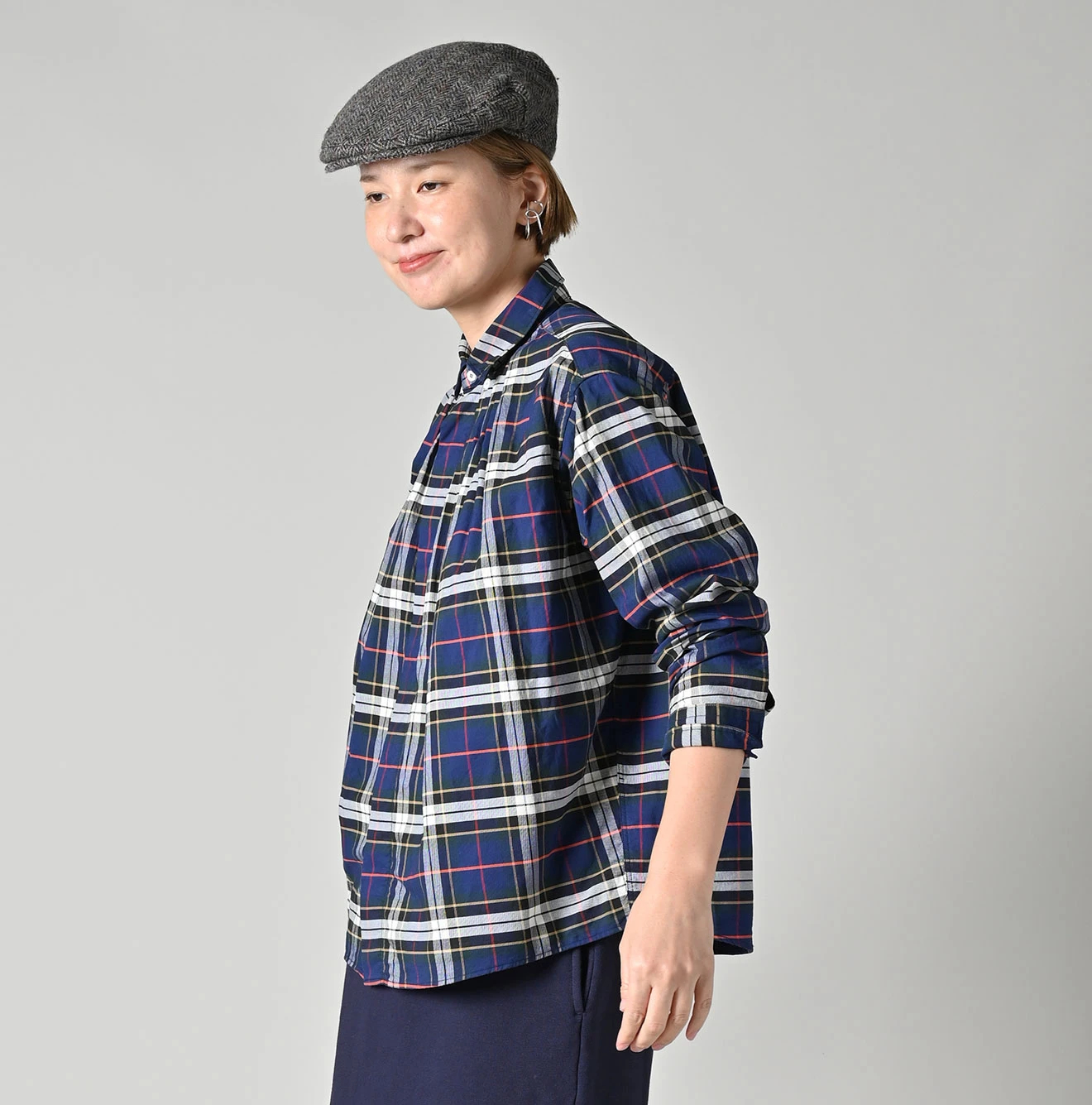 45R(フォーティファイブアール) |504オックスのタックボタンダウンオーシャンブラウス