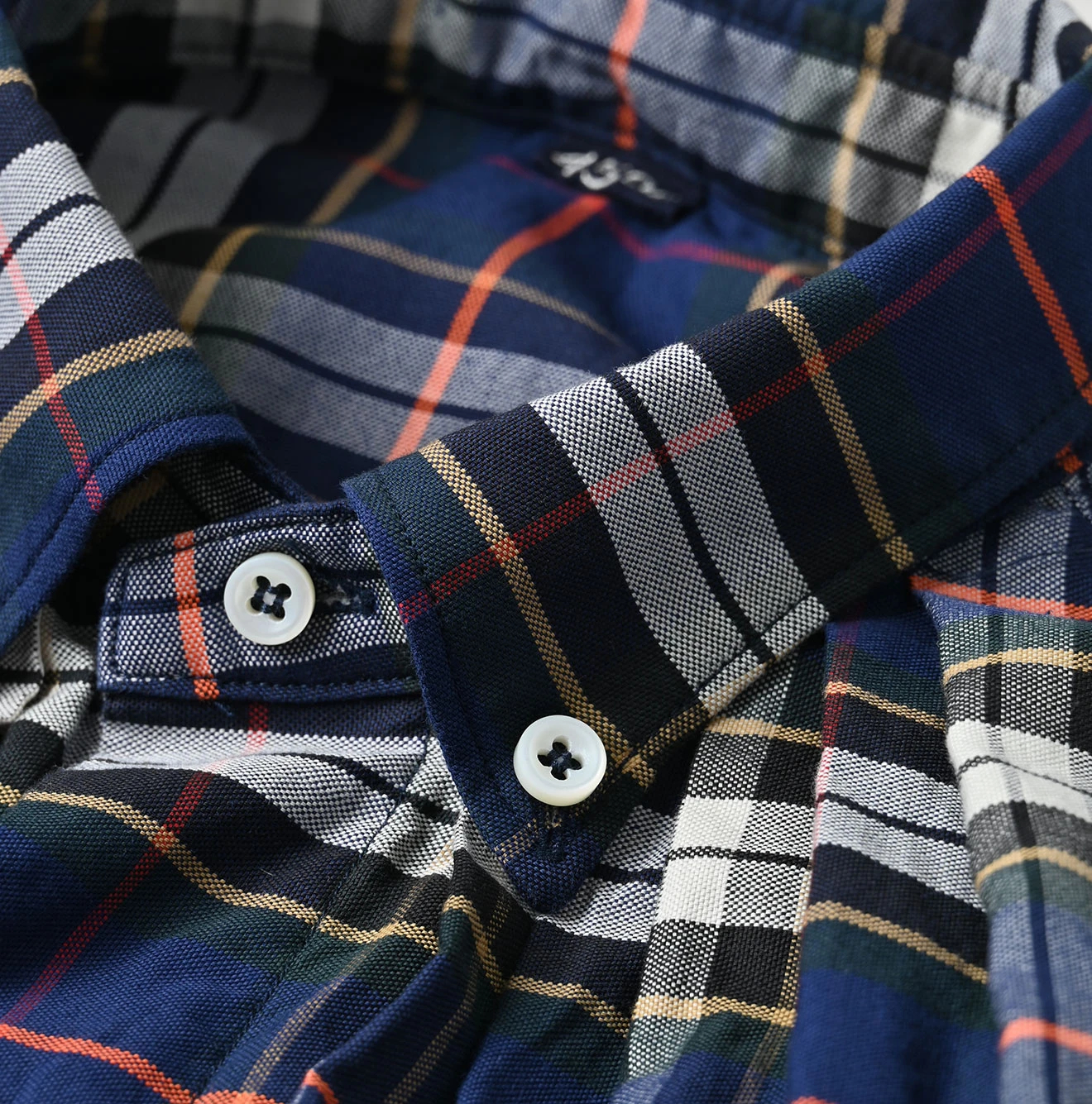 45R(フォーティファイブアール) |504オックスのタックボタンダウンオーシャンブラウス