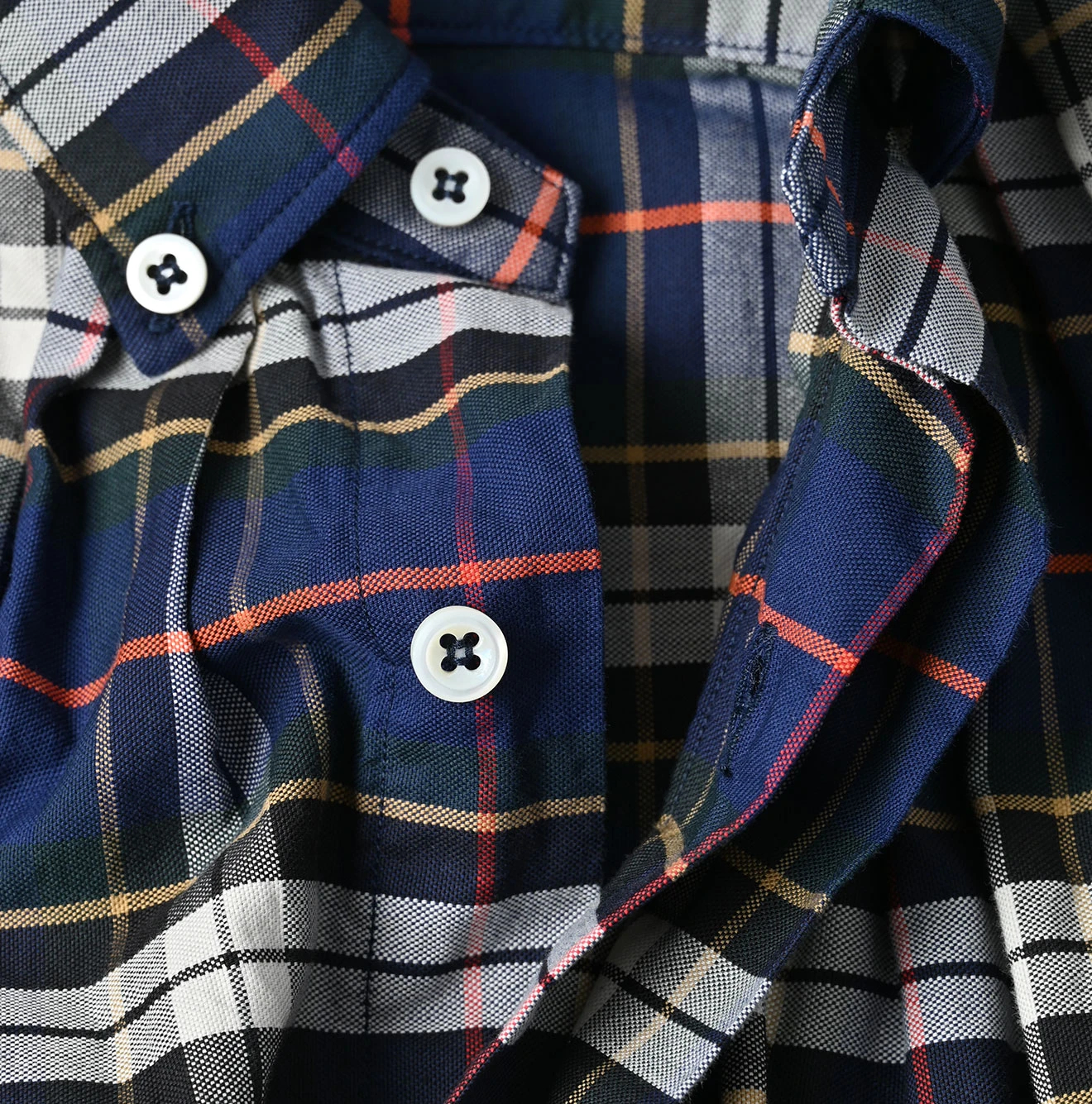 45R(フォーティファイブアール) |504オックスのタックボタンダウンオーシャンブラウス