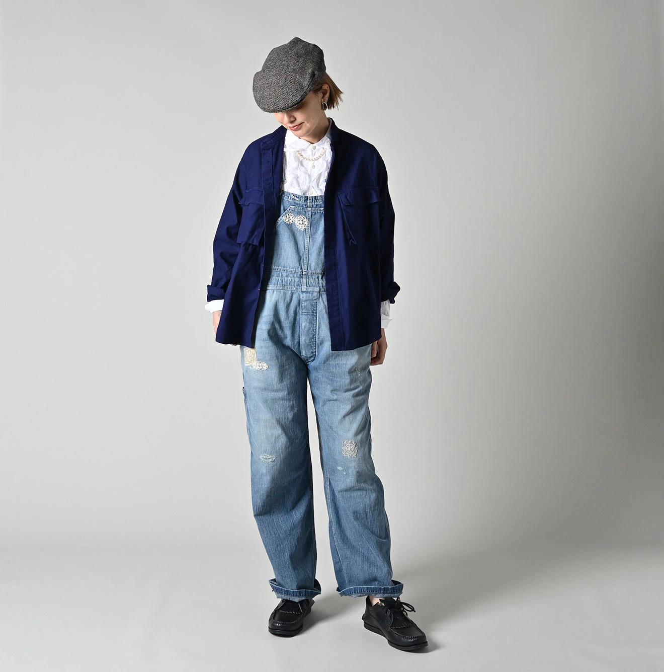 45R（フォーティファイブアール）| 薄バックサテンの908ニームシャツ