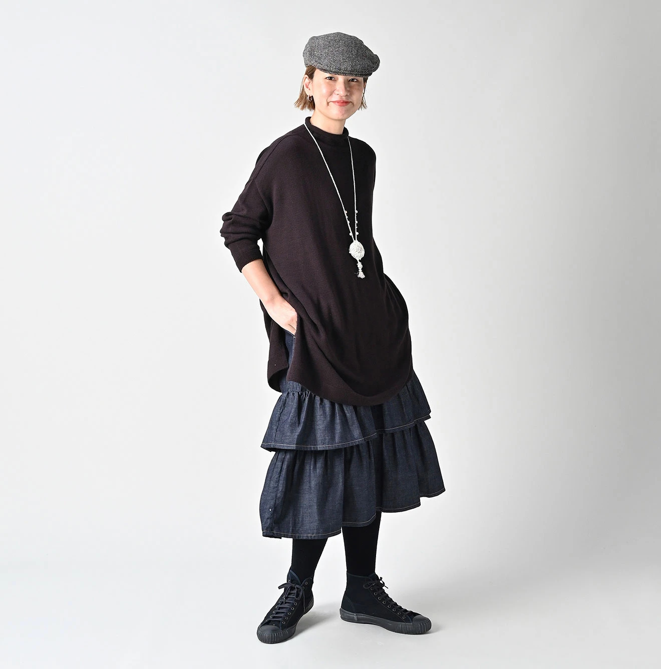 45R(フォーティファイブアール) |ローゲージ超ガーゼのチュニック