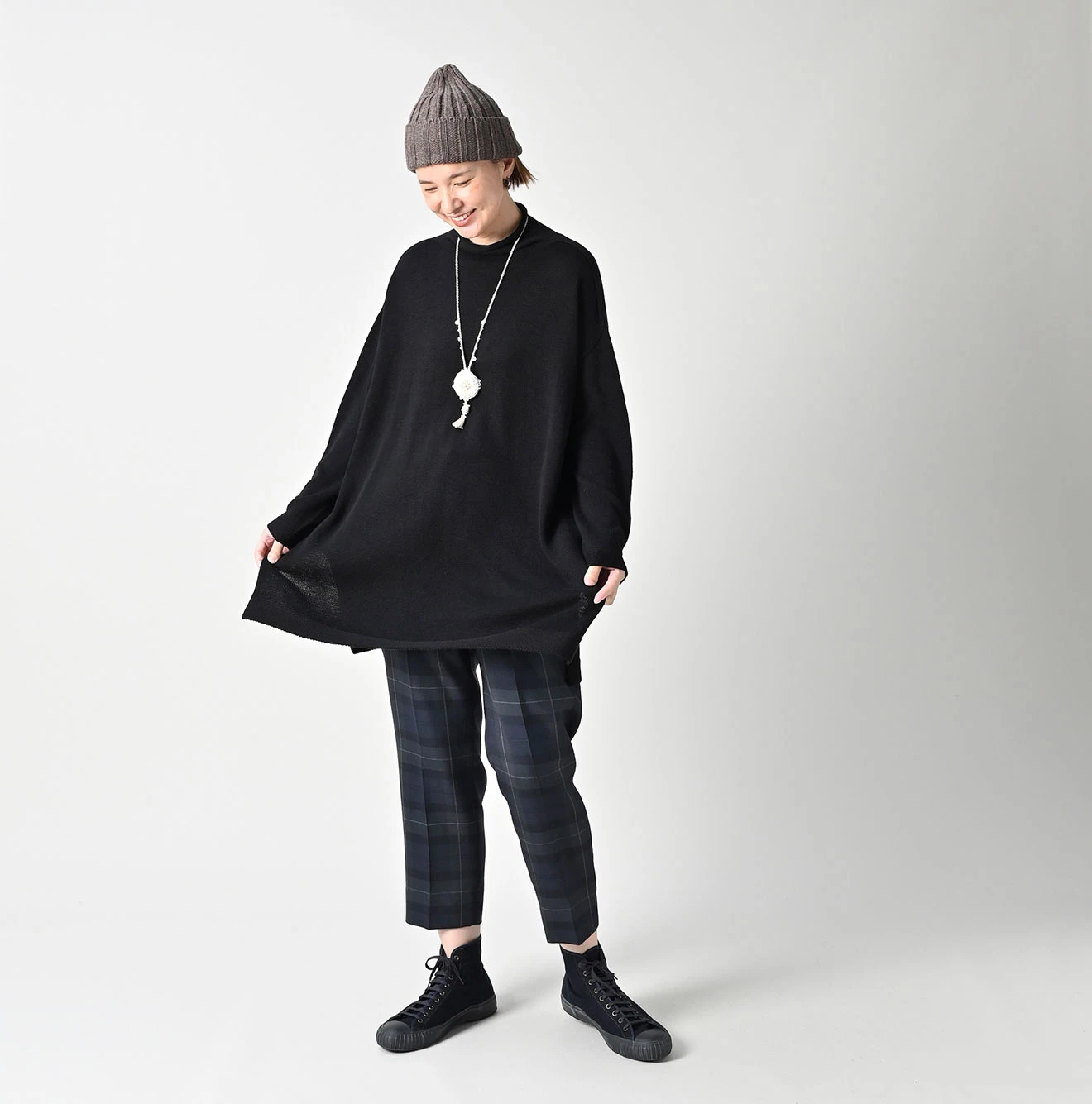 45R(フォーティファイブアール) |ローゲージ超ガーゼのチュニック