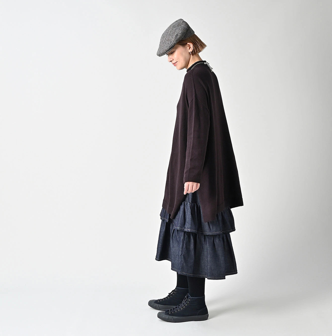 45R(フォーティファイブアール) |ローゲージ超ガーゼのチュニック