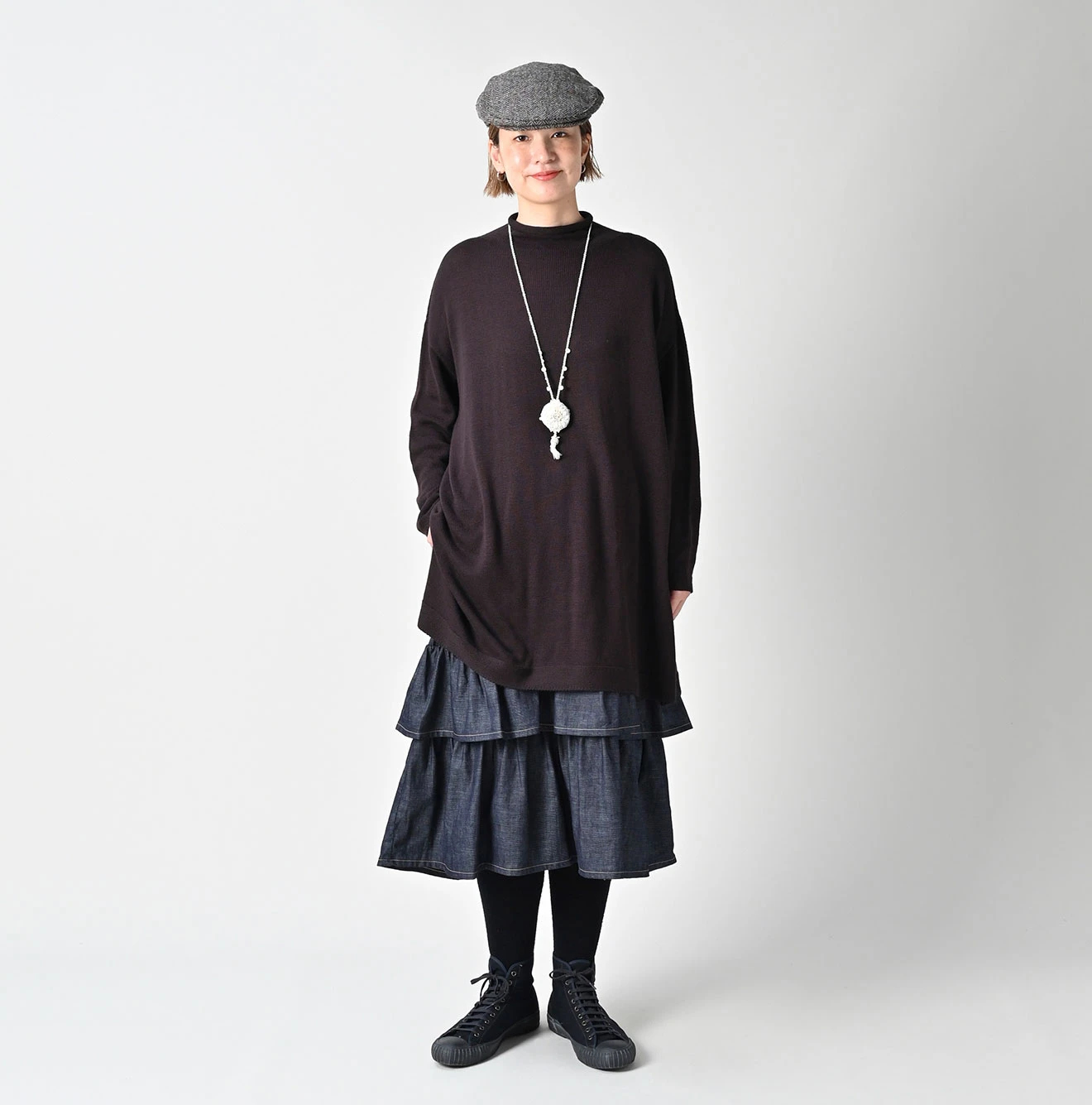 45R(フォーティファイブアール) |ローゲージ超ガーゼのチュニック