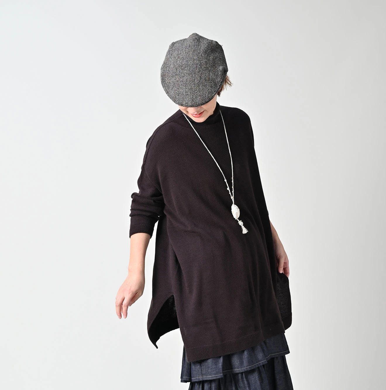 45R(フォーティファイブアール) |ローゲージ超ガーゼのチュニック