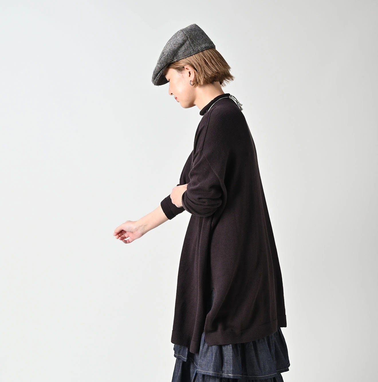 45R(フォーティファイブアール) |ローゲージ超ガーゼのチュニック