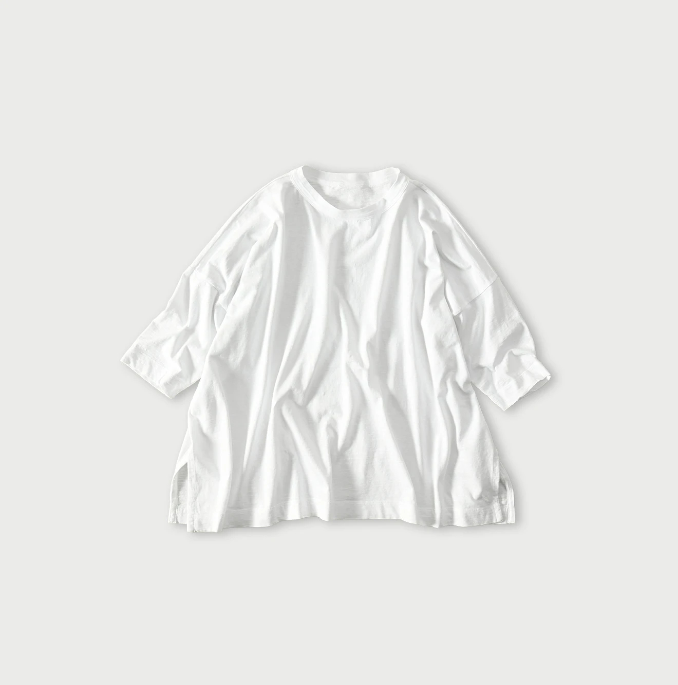 45R レイスマアールB igスリットTシャツ 45R（フォーティファイブアール）の「天竺のビッグスリットTシャツ（T