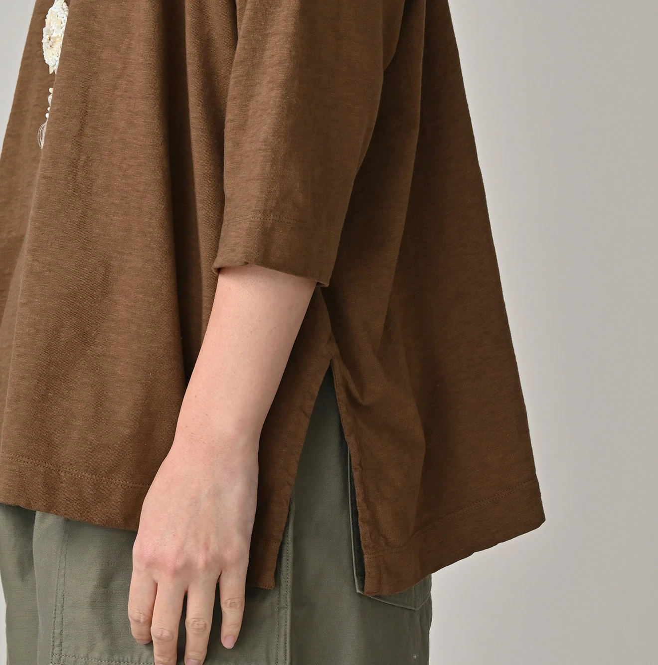 45R（フォーティファイブアール）| 天竺のビッグスリットTシャツ Short
