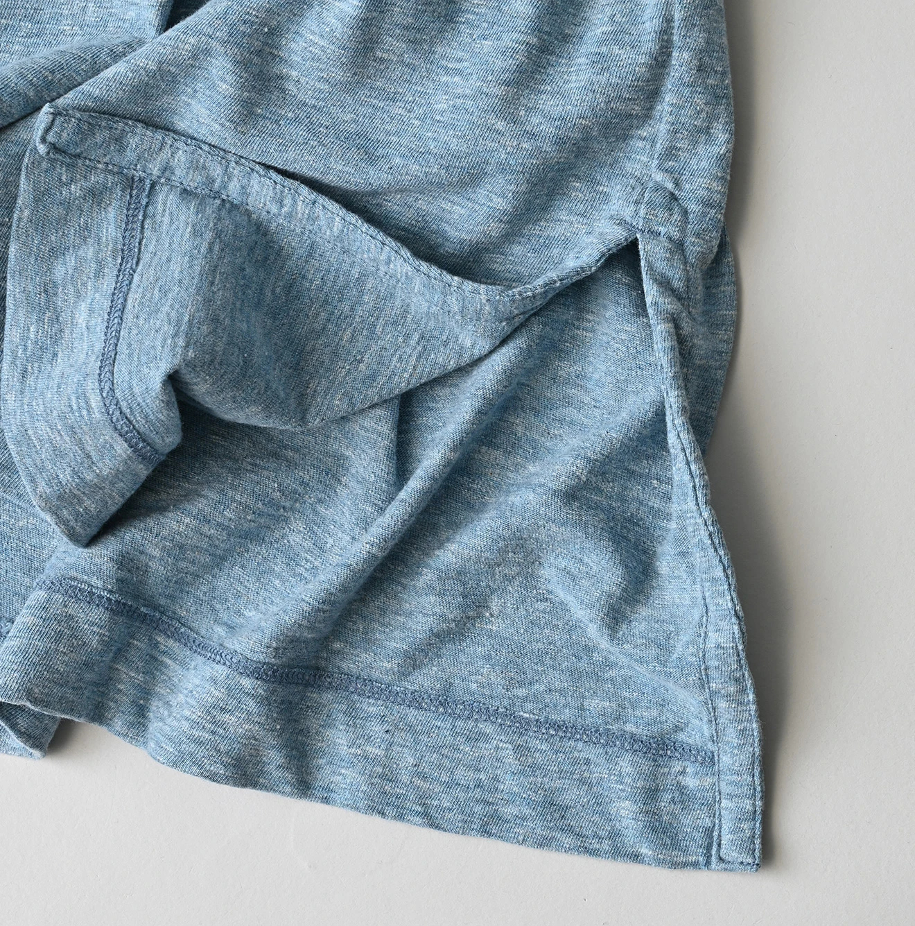 45R(フォーティファイブアール) |天竺のビッグスリットTシャツ（トップ）