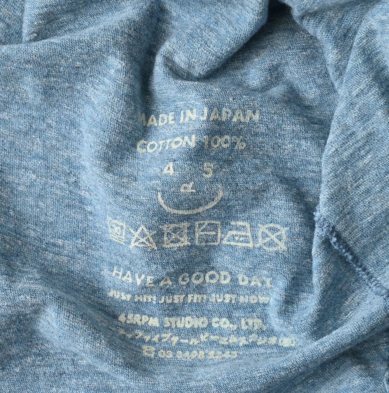 45R(フォーティファイブアール) |天竺のビッグスリットTシャツ（トップ）