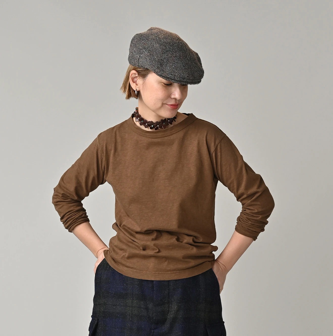 45R（フォーティファイブアール）| 天竺の90845星長袖Tシャツ Long